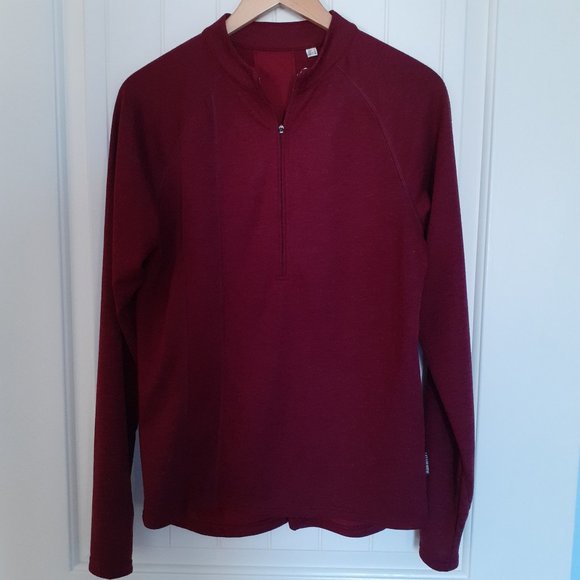 Club Ride Rialto Knit Cycling Jersey 1/2 Zip Maroon Red Size S - Picture 1 of 9